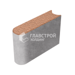 Бордюрный камень БРШ 50.20.8, оранжевый с гранитной крошкой