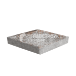 Тротуарная плитка 3Д, сомон с мраморной крошкой, 6 см