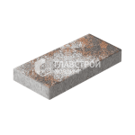 Тротуарная плитка Прямоугольник 300х100х60, сомон на камне