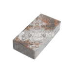 Тротуарная плитка Прямоугольник 20х10х10 см, сомон на камне