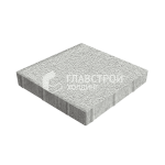 Тротуарная плитка Квадрат  50х50х7 см, белая на камне